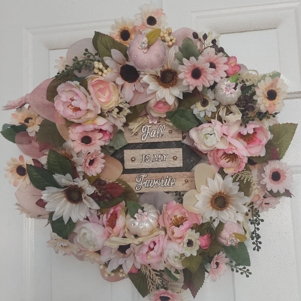 HANDMADE fall wreath decor